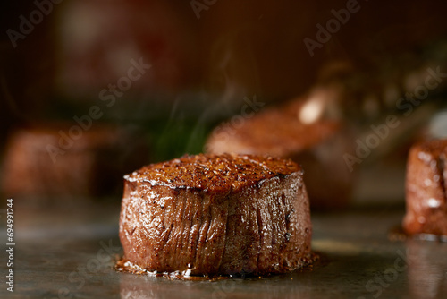 8oz Filets on Flat Top Grill