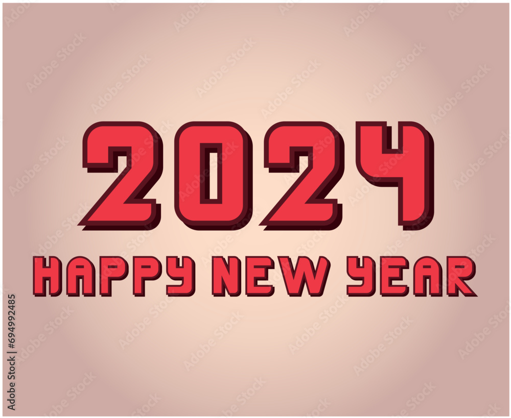 Happy New Year 2024 Abstract Pink And Maroon Graphic Design Vector Logo Symbol Illustration Happy New Year 2024 Abstract Pink And Maroon Graphic Design Vector Logo Symbol Illustration