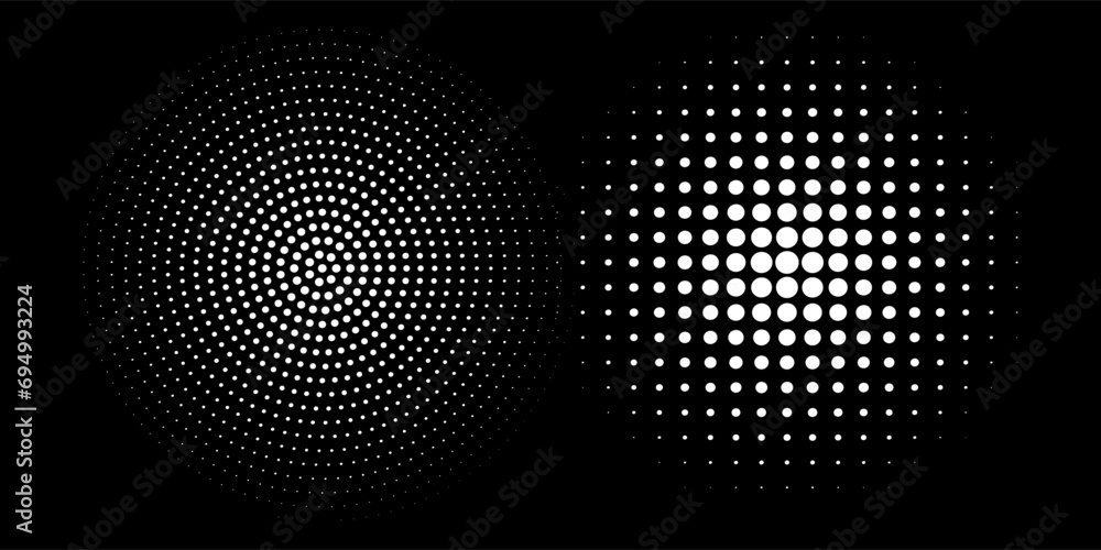 Halftone faded gradient texture. Grunge halftone grit background. White and black sand noise wallpaper. Retro pixilated vector backdrop dotted halftone
