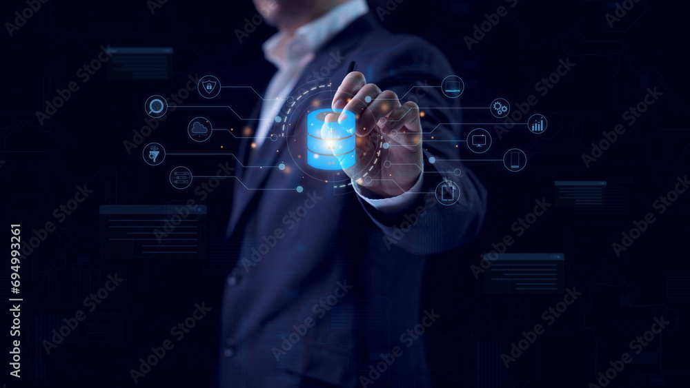 Database management system concept, Database server, Cloud computing ...