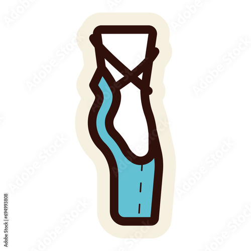 ballet shoes icon