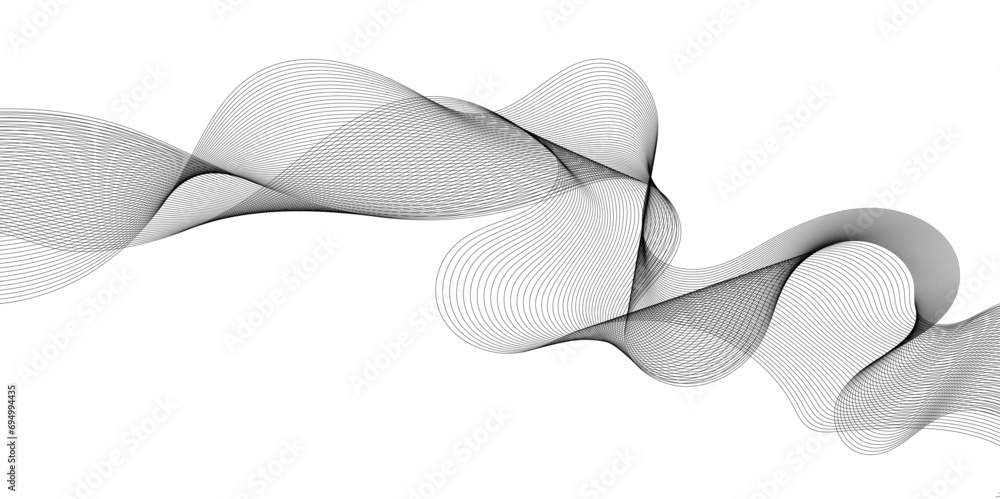 Abstract wavy grey stream element for design on transparent background isolated. frequency sound wave lines, technology, data science, business wave line background. Vector illustration. Abstract wavy grey stream element for design on transparent background isolated. frequency sound wave lines, technology, data science, business wave line background. Vector illustration.
