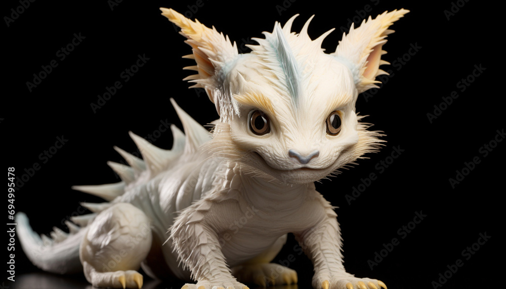 Cute white baby dragon Cute white baby dragon