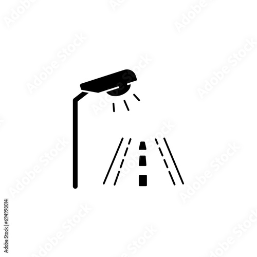 street light concept line icon. Simple element illustration. street light concept outline symbol design.