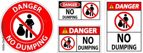 Danger No Dumping Sign