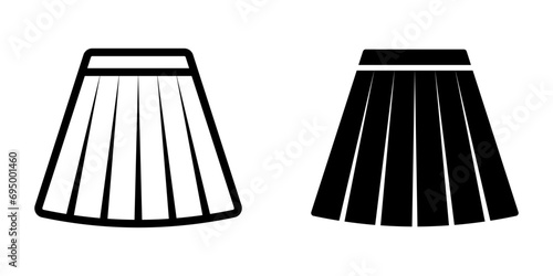 Skirt Icon. symbol for mobile concept and web design. vector illustration