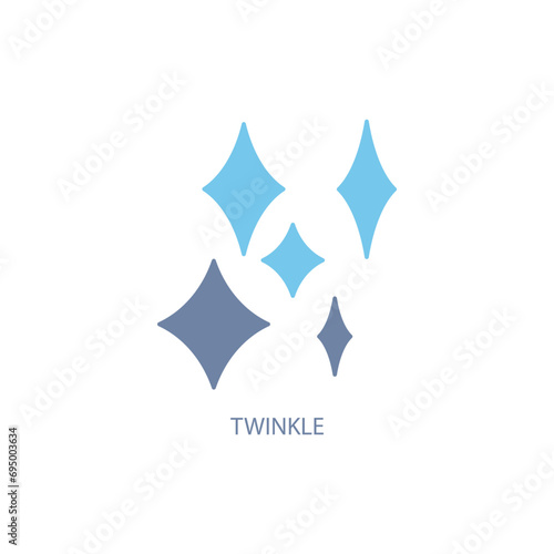 twinkle concept line icon. Simple element illustration. twinkle concept outline symbol design.