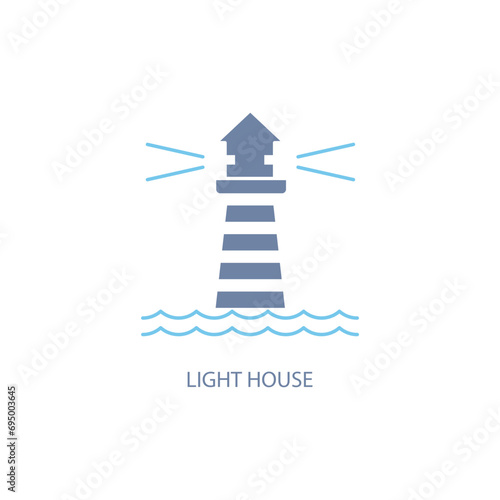 Lighthouse concept line icon. Simple element illustration. Lighthouse concept outline symbol design.