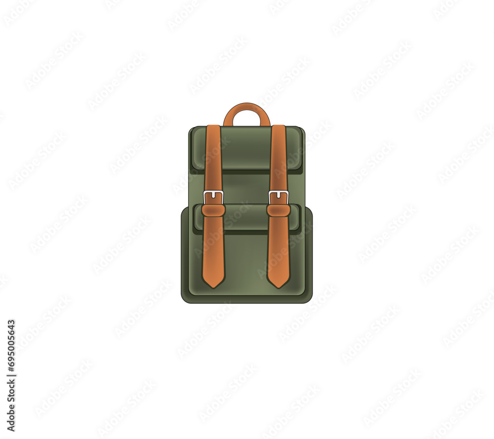 Vector illustration of a cartoon briefcase on a white background Vector illustration of a cartoon briefcase on a white background