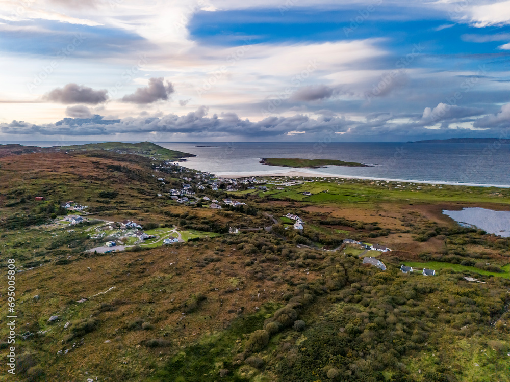 Aerial view of Naran by Portnoo in County Donegal - Ireland Aerial view of Naran by Portnoo in County Donegal - Ireland