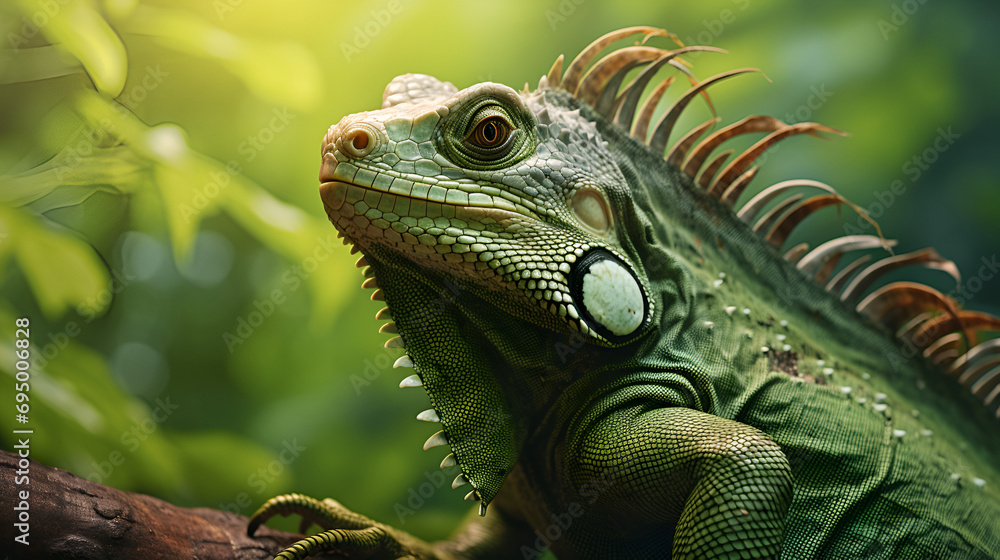 iguana on a tree iguana on a tree