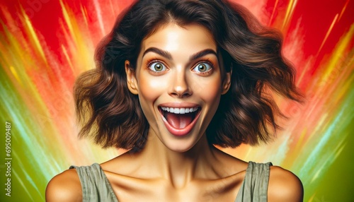 Expression of Eagerness: A Portrait of Enthusiasm and Anticipation
