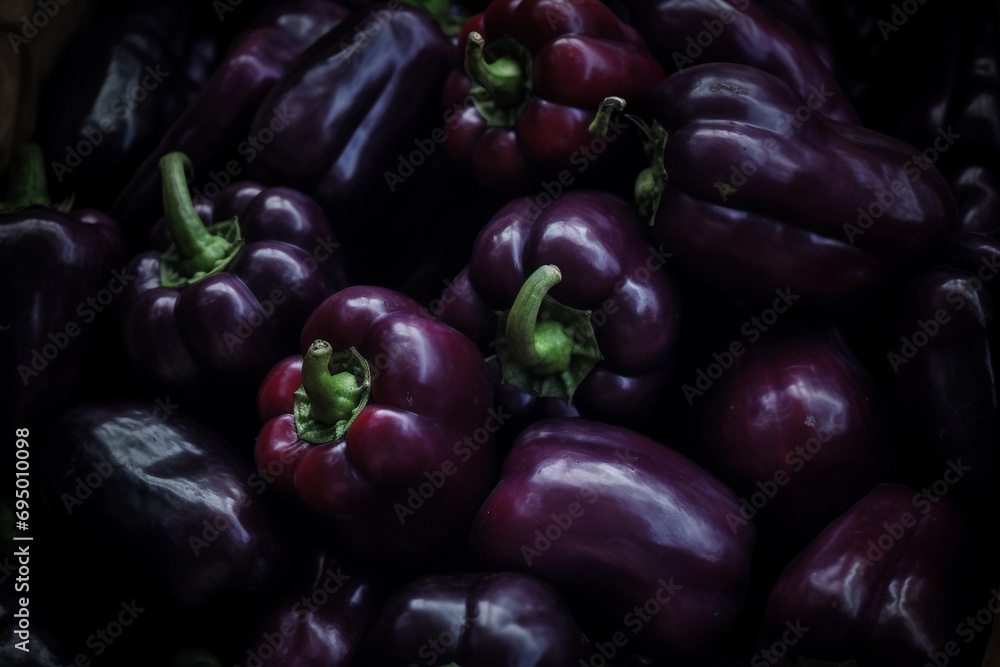 purple peppers created with Generative Ai purple peppers created with Generative Ai