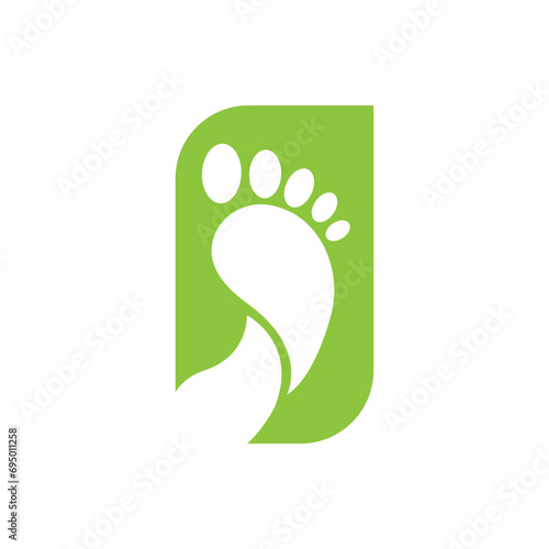 Foot soles logo icon, vector illustration design