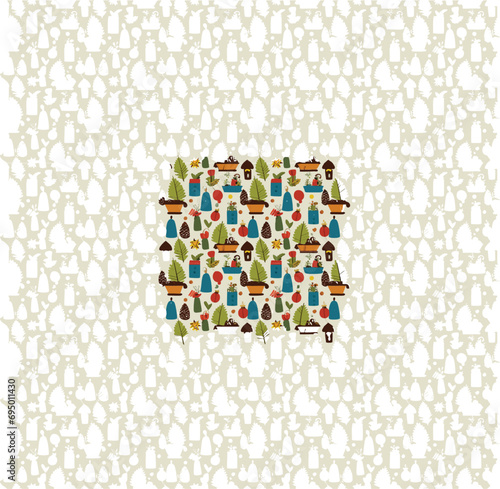 new year themed background and pattern