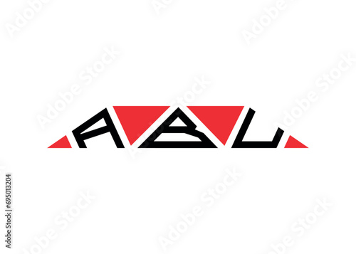 ABU Triangle letter logo design with triangle shape.Monogram letter ABU logo design vector template