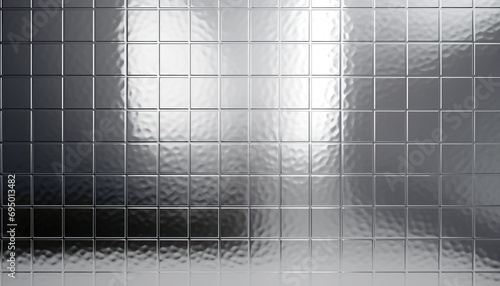 Metallic Silver Tile Texture Background Brutalist Wallpaper