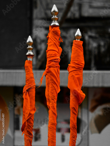Ganesha Flag during Ceremony