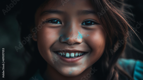 Portrait of a young girl smiling