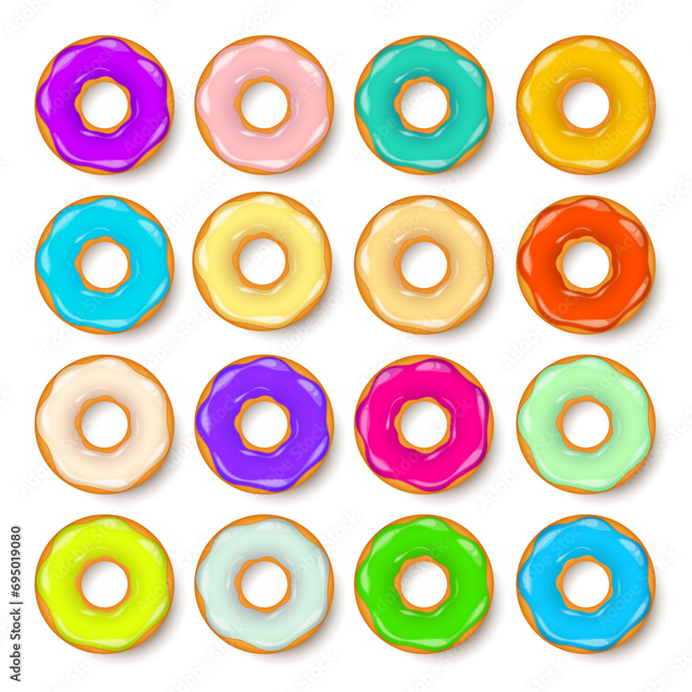 Donut, begel with cream. Cookies,cookie cake set. Sweet dessert with sugar and caramel. Tasty breakfast cooking. Cafateria food, snack. Coffee shop.Vector illustration. Donut, begel with cream. Cookies,cookie cake set. Sweet dessert with sugar and caramel. Tasty breakfast cooking. Cafateria food, snack. Coffee shop.Vector illustration.