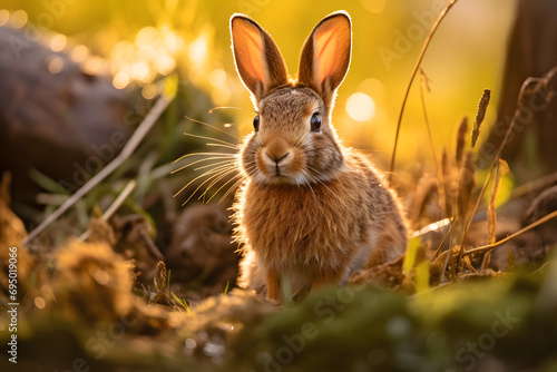 hare, bunny, wild rabbit, wild animal, wildlife, rabbit wild © MrJeans