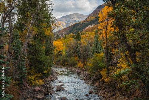 Scenic Colorado River Landscape Autumn Colors