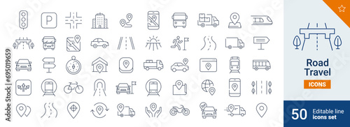 Road icons Pixel perfect. Address,transport , car, ....
