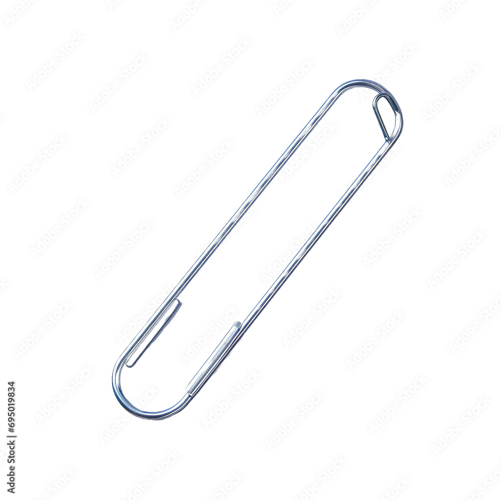 Paper clip isolated on white or transparent background Paper clip isolated on white or transparent background