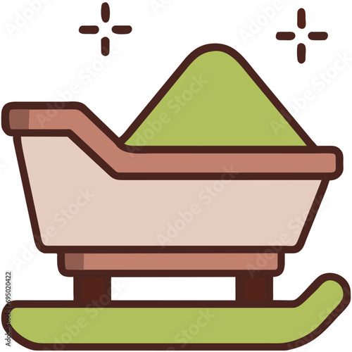 Sled vektor icon illustation