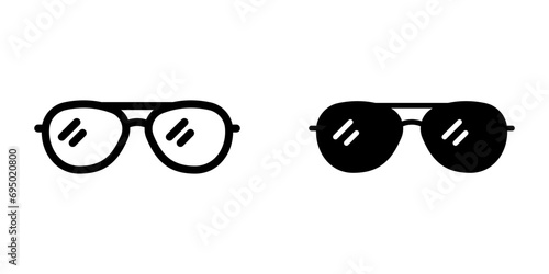 glasses icon.symbol for mobile concept and web design. vector illustration