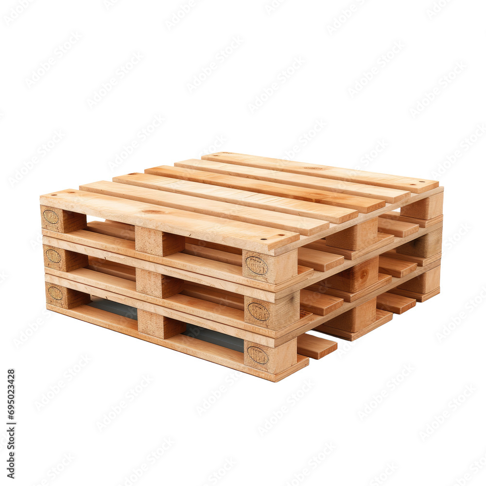 Wooden pallet isolated on white or transparent background Wooden pallet isolated on white or transparent background