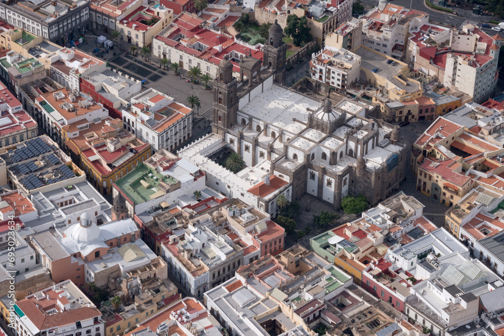 Foto De Fotograf a A rea Del Barrio De Vegueta Y La Catedral De Foto De Fotograf a A rea Del Barrio De Vegueta Y La Catedral De