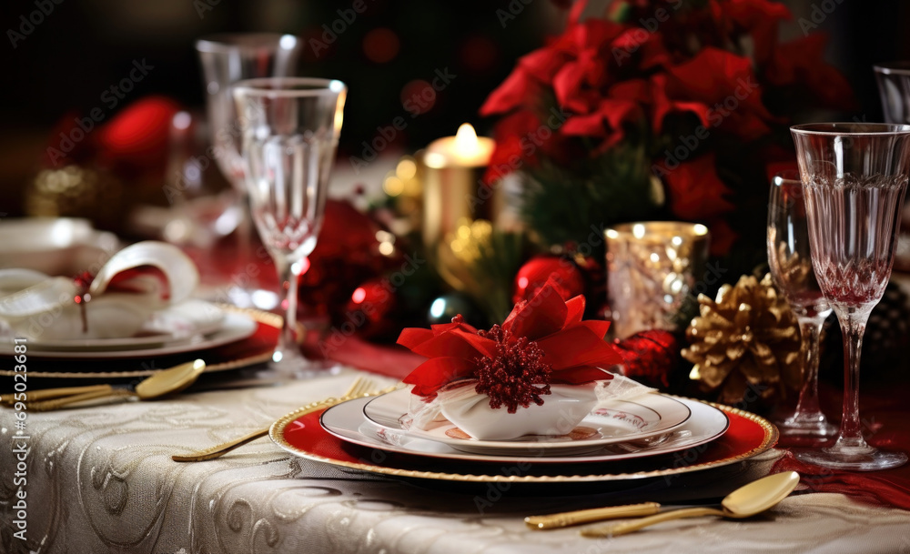 christmas table setting christmas table setting