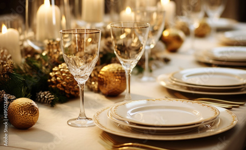 christmas table setting