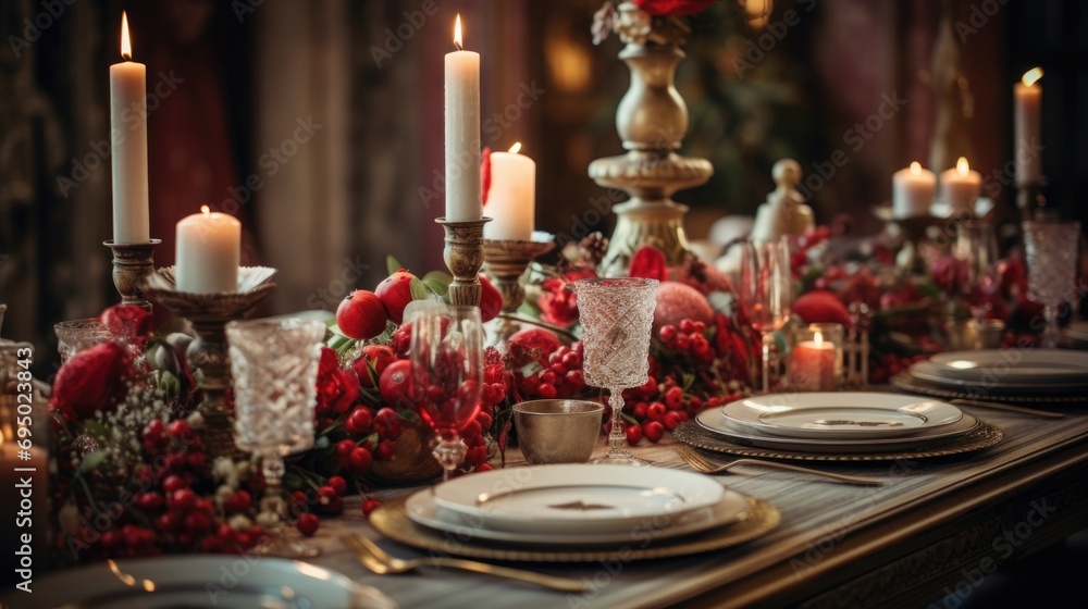 christmas table setting christmas table setting