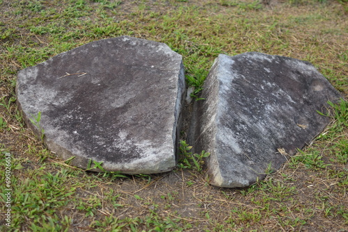 Pokekea megalithic site in Indonesia's Behoa Valley, Palu, Central Sulawesi. 