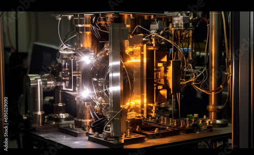 Quantum research laboratory with superconducting qubits and laser configurations for quantum entanglement -
Laboratory with superconducting qubits and lasers for advanced quantum entanglement experime photo