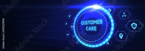 Individual customer service and CRM. Customer care. 3d illustration