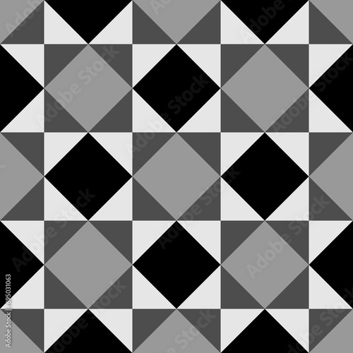 Diamonds  rhombuses  triangles seamless pattern. Folk ornament. Ethnic ornate. Geometric image. Tribal wallpaper. Geometrical background. Retro motif backdrop. Ethnical textile print. Abstract vector.