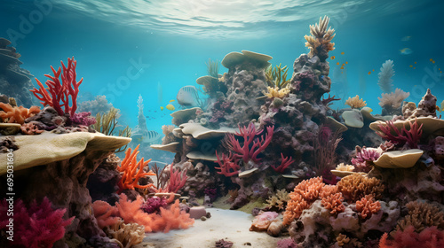 Fototapeta Naklejka Na Ścianę i Meble -  coral reef, reef, coral, maritime, underwater coral reef