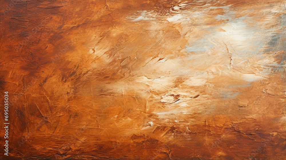 Brown oil paint brushstroke textured background