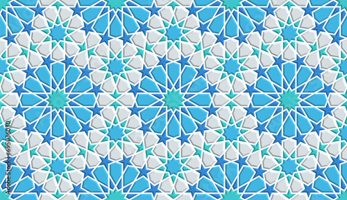 Seamless geometric pattern in authentic arabian style.