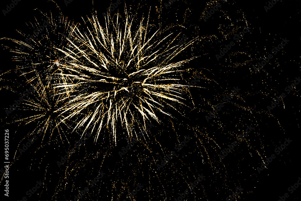Fireworks lighting up the night sky. Pyrotechnics, abstract Fireworks lighting up the night sky. Pyrotechnics, abstract