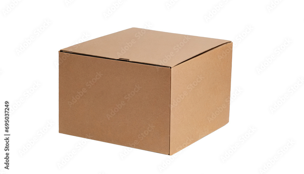 stacked cardboard boxes of various sizes - isolated on transparent background stacked cardboard boxes of various sizes - isolated on transparent background