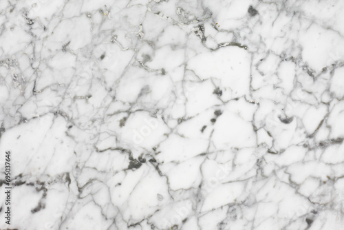 White marble pattern. Gray mineral texture. Geology flat background. Natural stone rock structure. Crack lines texture.