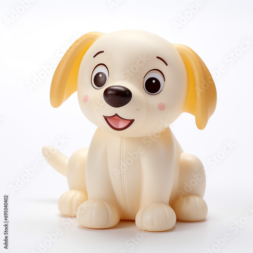 Childrens toys made of plastic shaped cute animals