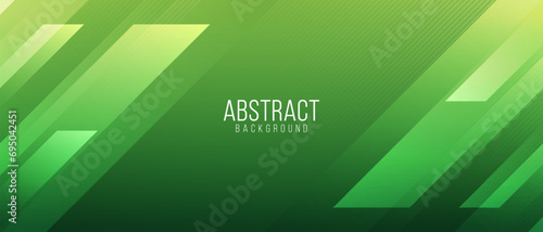 Abstract dark green banner background with diagonal stripes and dot halftone. vector illustration