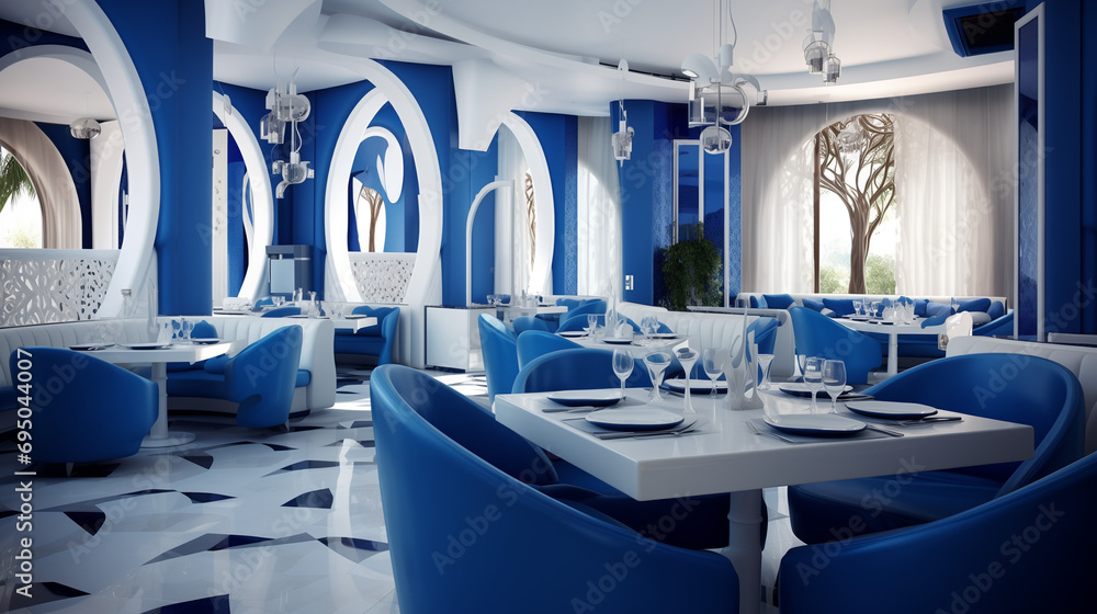 Restaurant Interior Luxury Modern royal Design Stock Photo | Adobe Stock