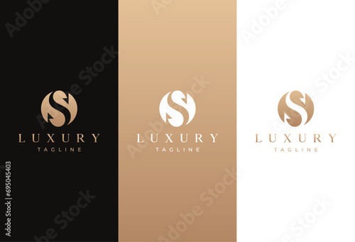 the beautiful letter SS infinity monogram in incredibly luxury and classy style, elegant circular letter S and S logo template