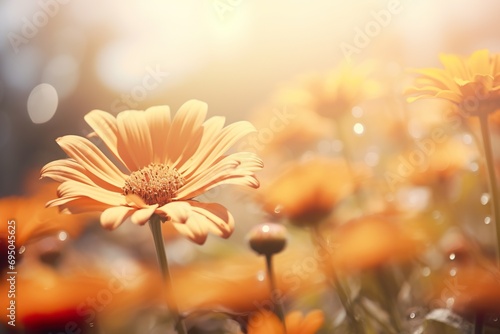 Blooming Splendor: Close-Up Garden Flowers